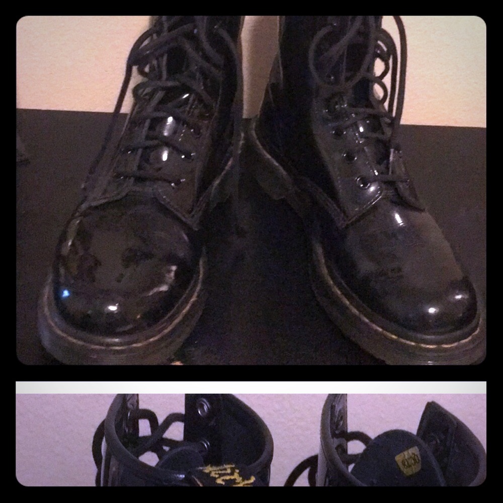 Shiny Black Doc Martens